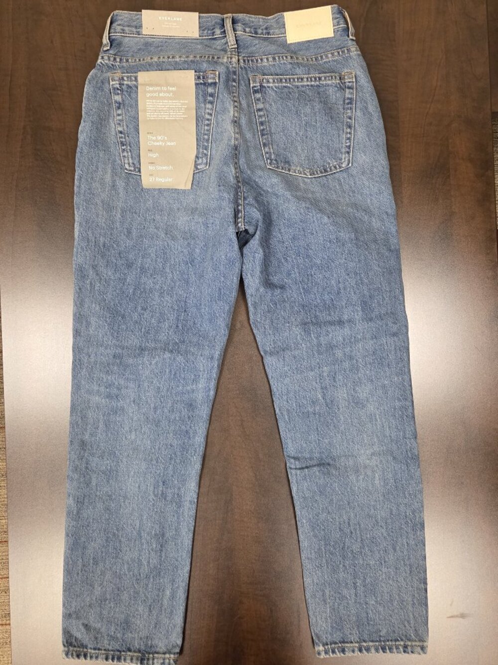 NWT Everlane: The 90's Cheeky Jeans, High-rise, Size 27 Regular, Blue - Picture 6 of 16